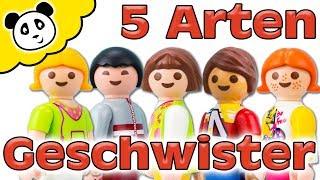 PLAYMOBIL Familie - 5 Arten von Geschwistern - Playmobil Film - Pandido TV