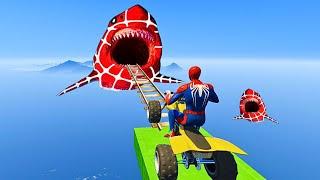 GTA V SPIDER-MAN 2, SHIN SONIC TAPES , FNAF, THE AMAZING DIGITAL CIRCUS Join in the Epic Stunt Race