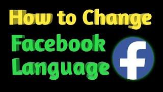 How to Change Facebook Language 2021