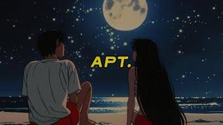 rosé, bruno mars - apt. [ slowed + reverb ] (lyrics)