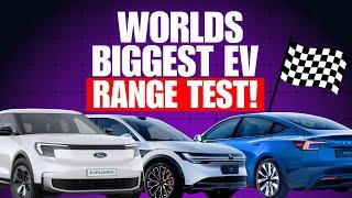 World's BIGGEST real world EV range test - 27 EVs driven until they died