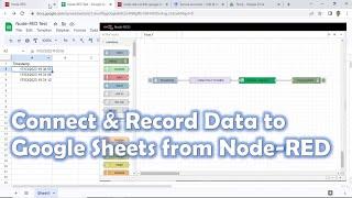 Connect and record data to Google Sheets from Node-RED