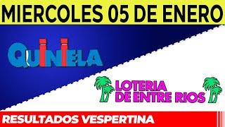 Quinielas Primera y matutina de Córdoba y Entre Rios Miércoles 5 de Enero