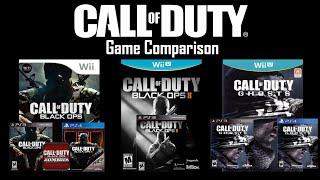 Call of Duty on the Wii & Wii U game comparison