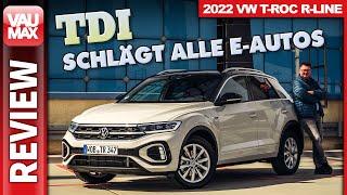 Schlägt alle e-Autos: 2022 VW T-ROC TDI Facelift mit Travel-Assist im Fahrbericht & Review