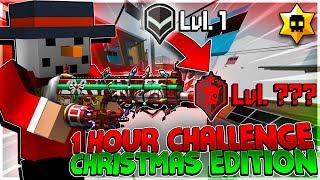 What Level Can I Get in an HOUR?.. (Krunker Christmas Event)