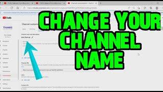 PAANO PALITAN ANG CHANNEL NAME SA YOUTUBE||HOW TO CHANGE CHANNEL NAME IN YOUTUBE