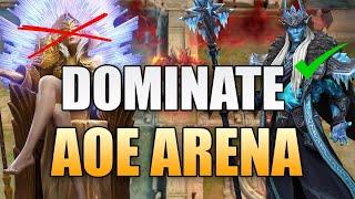 DOMINATE AOE ARENA WITH THIS CYRENE + MAGES COMP No Ingrid No Ardea Guide Watcher of Realms