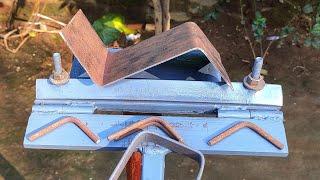 Metal Sheet Bending Tricks / Bending Metal Bar Easily / Simple Bending ideas For Flat Bar