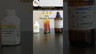 This gas can kill you | Cu + HNO3 Reaction| #shorts #ytshorts #experiment