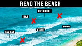 **Read the Beach** Cast here to catch more fish while surf fishing