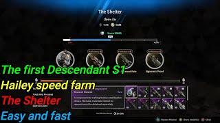 The first Descendant S1 Hailey speed farm   The Shelter Ultimate Bunny Build 