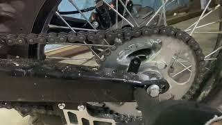 Правильная натяжка цепи мотоцикла racer 250 k2 эндуро #k2 #panther #racer #кроссовый #эндуро