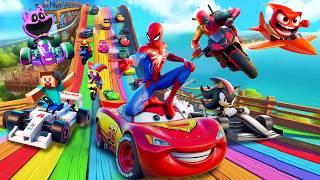 GTAV SPIDER - MAN 2 , THE AMAZING DIGITAL CIRCUS, SHIN SONIC TAPES Join in Epic New Stunt Racing 