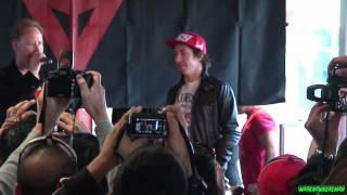 Moto GP Superstar Nicky Hayden #69 at the DAINESE Store