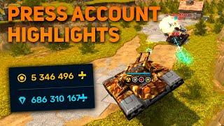 Tanki Online - Press Account in Action! | Matchmaking Highlights & Montage