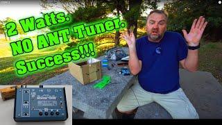 Ultimate QRP ~ Mountain Topper MTR 3B Radio ~ Resonant Antenna ~ 9 Volts