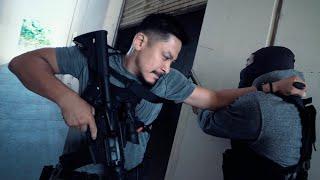 Close Quarters Combat Scene Using GRIPKNIFE in Action at 87Eleven Stunt Team