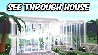 Building A SEE THROUGH HOUSE in BLOXBURG