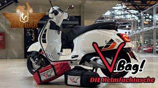 Vorstellung VBag! Classic, die perfekte Tasche für das Helmfach deiner Vespa GTS / GT und GTV