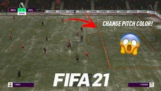 FIFA 21 - HOW TO CHANGE PITCH COLOR IN FIFA 21 (PITCH SETTINGS)