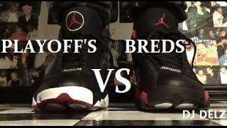 Air Jordan Bred VS Playoff 13 XIII Sneakers With @DJDelz #Pickone TheSneakerAddict Show