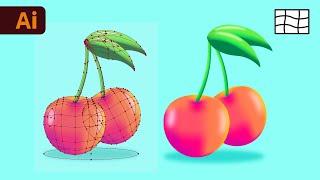 Adobe Illustrator Tutorial - How Use the Gradient Mesh Tool