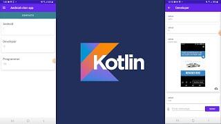 Create an android chat app in Kotlin - Backend in Node JS and Mongo DB