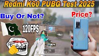 redmi k60 pubg test 2025 | redmi k60 pubg/bgmi test with fps meter | 120fps | Heat & Lag | Price.