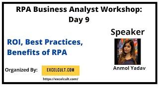 ROI Analysis, Complexity Assessment, Best Practices, Feasibility Analysis, and Benefits in RPA