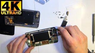 Motorola Droid Turbo 2 Moto X Force - разборка, не заряжается, не вкл / disassembly, not charging