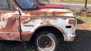 Old Chevy pick ups in Franklin North Carolina￼ corner classic car Hunter 