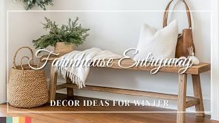 Rustic Elegance: Farmhouse Entryway Decor Ideas for Post-Christmas Winter