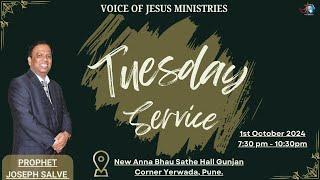 Prophet Joseph Salve Ministries Tuesday Meeting 1st Oct 2024-LIVE