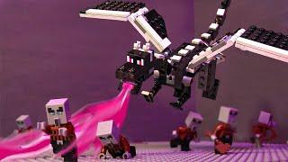 Attack Ender Dragon - Lego Stop Motion  | Minecraft Lego Stop  Animation