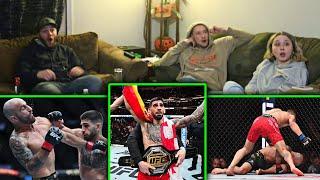 Alexander Volkanovski vs Ilia Topuria REACTION!!! #ufc298 #ufc #alexandervolkanovski #iliatopuria