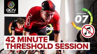 FTP Builder! | 42 Minute Indoor Cycling Workout Without Music 