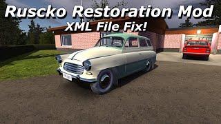 [Tutorial] Ruscko restoration mod XML file fix.