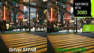 NVIDIA Driver 517.48 vs 522.25 Performance Comparison | Test in 5 Games | RTX 3080 | i7 10700F