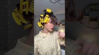 TRYING HOT ROLLERS!! #hairstyletutorial #easyhairstyles