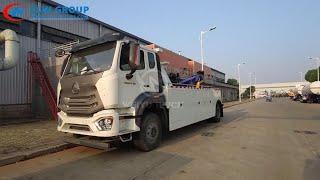 HOHAN HOWO 4x2 13Tons Road Wrecker Recovery 16Tons Under Lifting Tow Truck