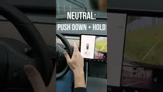 How to change gears on a Tesla Model 3 #shorts