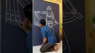 Learn to draw a girl wearing a chunari ‍️ #art #drawing #shortvideo