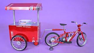 Make an Amazing Mini Electric Cart Bike recycling Soda Cans