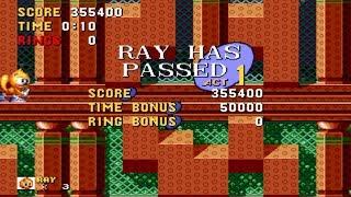 [TAS] Ray in Sonic 1 "Glitched" in 11:09