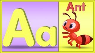 ABC Phonics Song with THREE Words | ABC Alphabet Songs for Children