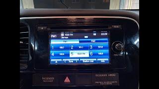 How to set time and date on Mitsubishi Outlander 3 radio