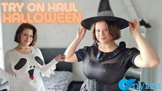 Try On Haul on curves - which and ghost outfits for Halloween party  