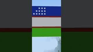 Флаг Узбекистана в Майнкрафт #minecraft #minecraftshorts #youtube #uzbekistan #shorts