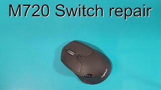 Logitech M720 disassembly & microswitch repair